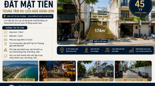 Bán đất Ngô Thì Sĩ khu phố Tây An Thượng, mặt tiền lên tới 13m, kinh doanh mọi loại hình
