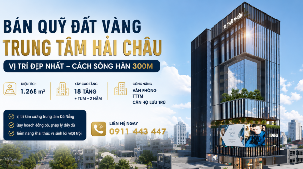 Bán đất xây toà nhà văn phòng ven sông Hàn